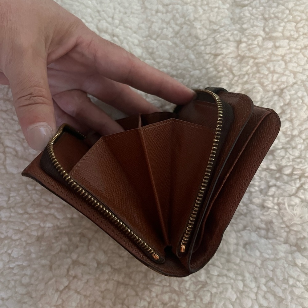 Louis Vuitton Classic Monogram Compact Wallet with Zippered Coin Pouch - Picture 6 of 12